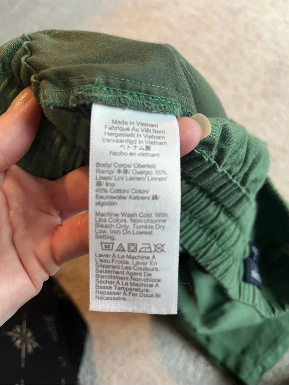 J. Crew Olive Green Drawstring Cropped Pants